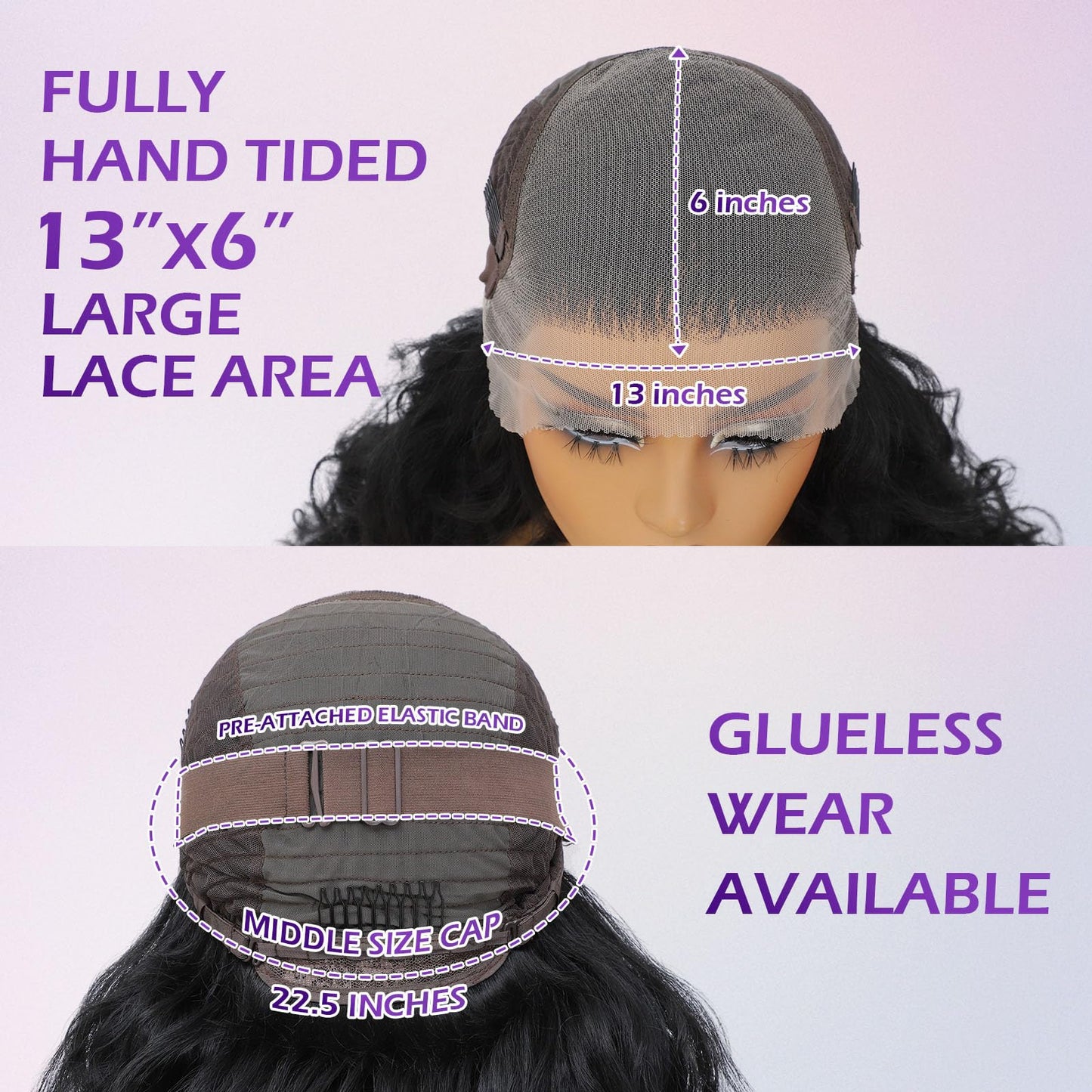 Felek Honey Blonde Wig Long Synthetic Loose Wave Lace Front Wigs for Black and White Women Ombre Brown 13x6 HD Transparent Lace Frontal Wigs Pre Plucked Wear and Go Glueless Curly Wig 24 inch P4/27