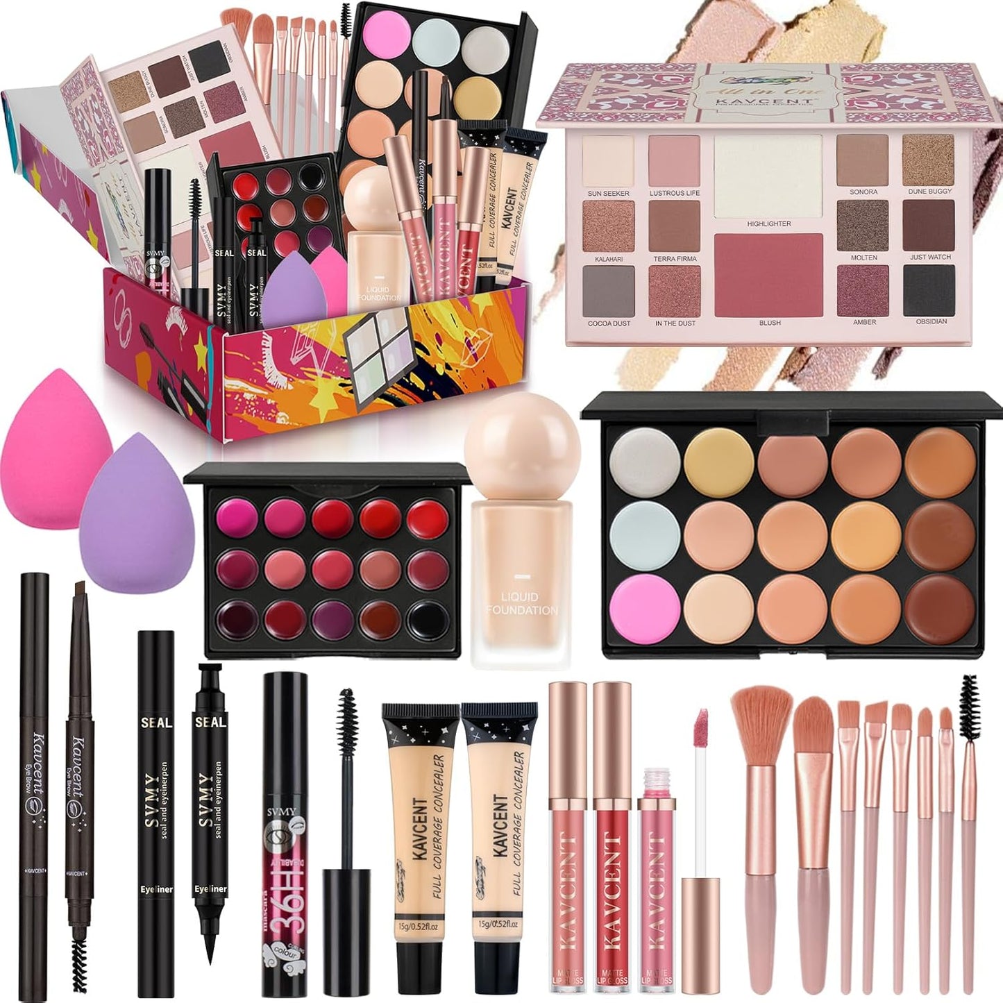 Makeup Kit for Women | Complete Makeup Set for Teens - Eyeshadow Palette & Accessories