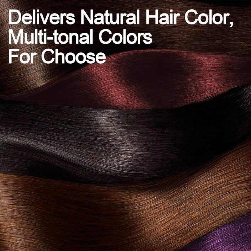 Yocisku Hair Dye Shampoo - Gray Hair Coverage | All Hair Types, Black