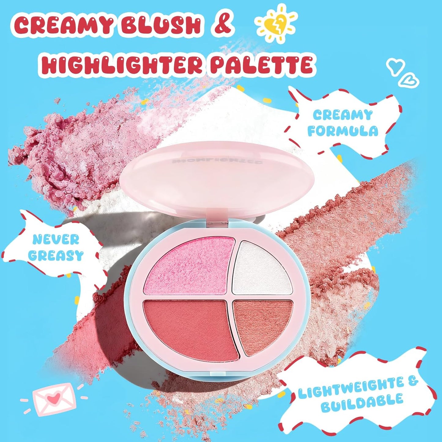 All In One Makeup Kit for Teen Girls - Complete Set with Bag, Eyeshadow, Blush, Lipgloss & More | Travel-Friendly
