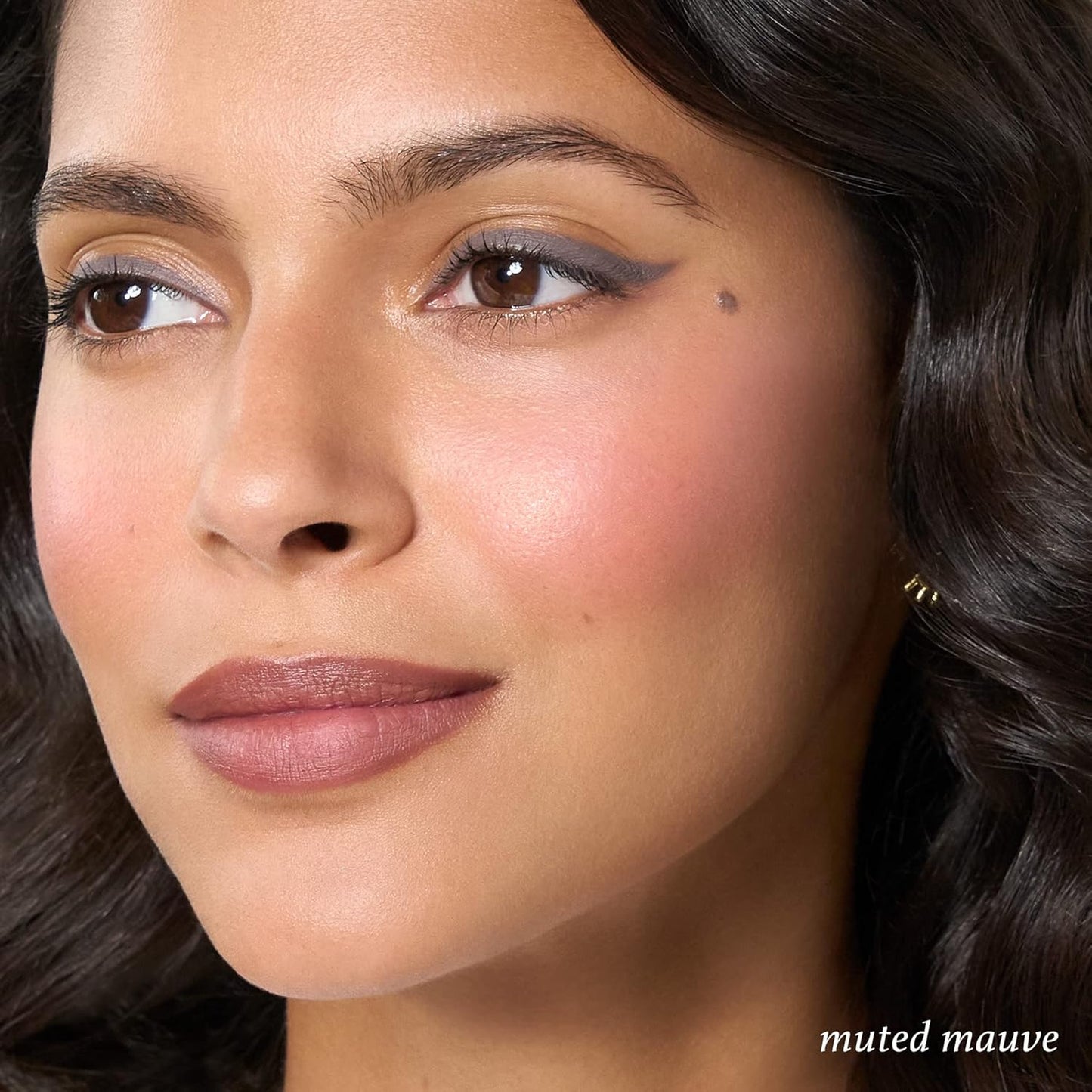 Cream to Powder Blush Stick - Blendable 2-in-1 Cheek & Lip Color - Muted Mauve, Cruelty-Free, Dewy Finish