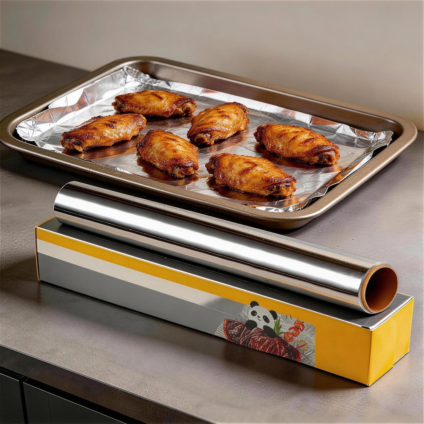 Heavy Duty Aluminum Foil Roll - Thick, Large 1500cm | Ideal for Cooking & Baking