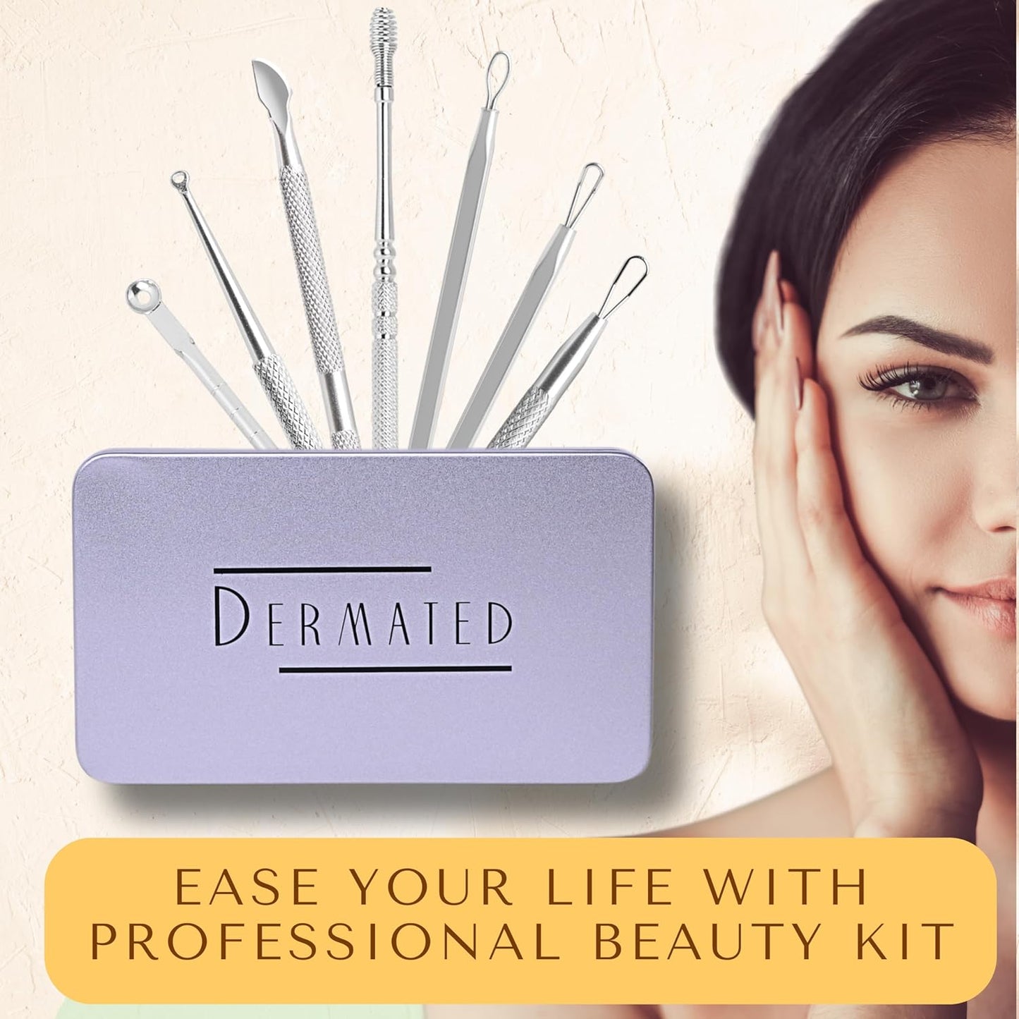Blackhead Remover Tool Kit - 16 Pcs Stainless Steel Pimple Extractor Set for Acne, Comedones & Whiteheads