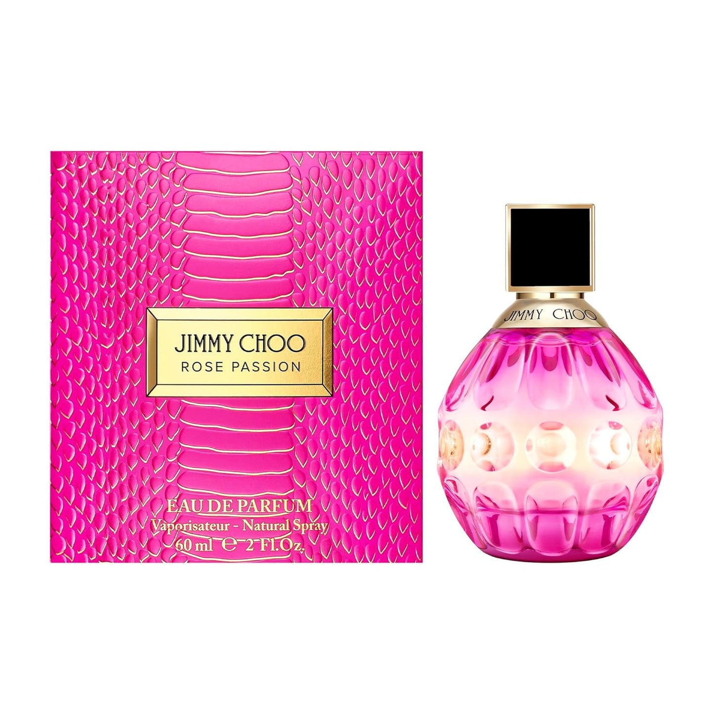 Jimmy Choo Rose Passion Eau de Parfum | Floral Ambery Women's Fragrance with Coconut Water, Orchid & Vanilla Notes