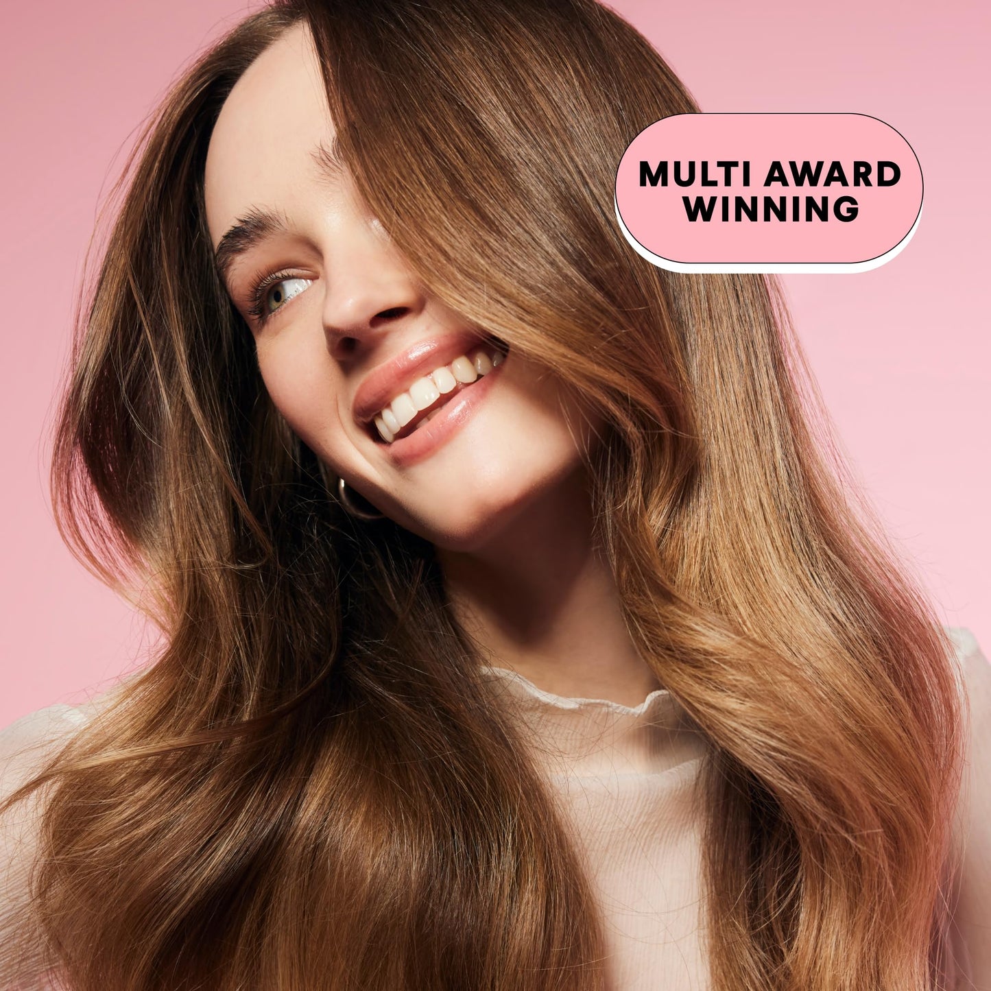 MONDAY HAIRCARE Smooth Shampoo + Conditioner Bathroom Set (2 Count) 12 oz Each For Frizzy, Coarse & Curly Hair Made with Coconut Oil, Shea Butter & Vitamin E 100% Recyclable Bottle Pink