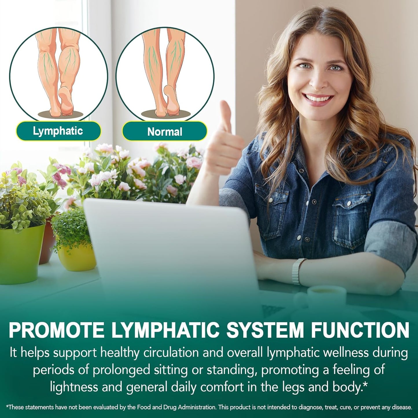 Lymphatic Drainage Supplement - 21-in-1 Botanical Blend for Detox & Circulation | 240 Softgels, 4,275 mg