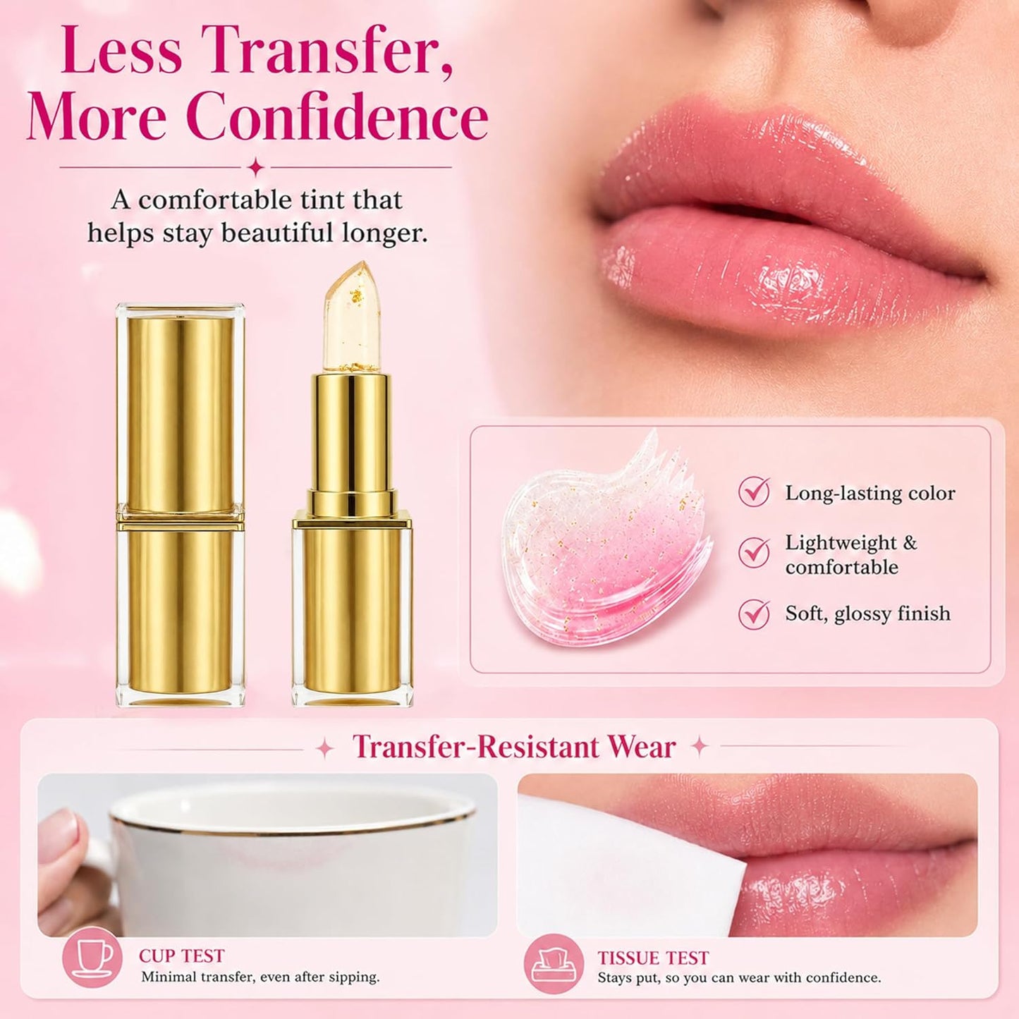 pH Color Changing Lipstick - 2 Pack | Adapts to Your Natural Tone, Long-Lasting Moisturizing Balm