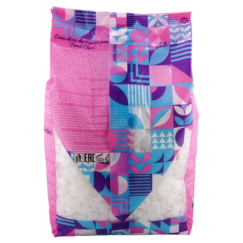 Waxness Sensi Clear Pure Hard Wax Beads 22 lb (10 kg) – Rosin-Free Stripless Clear Hard Wax Bulk, Salon Use – Made in Italy