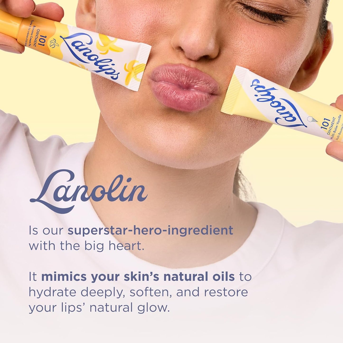 Lanolin 101 Multipurpose Ointment - Healing Lip Balm & Skin Repair Moisturizer | Banana Cream Pie (0.35 oz)