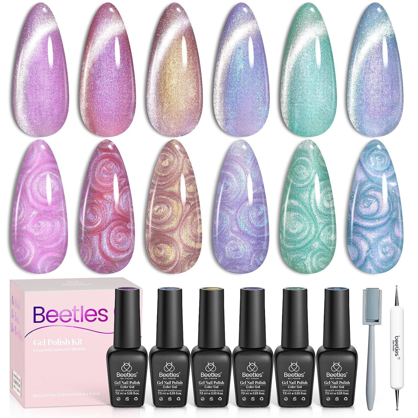 Neon Gel Nail Polish Set - 6 Vibrant Summer Colors | Sheer Translucent Effect for UV French Nail Art