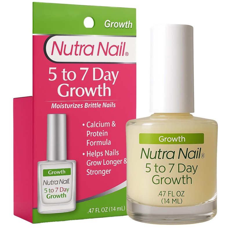 Nutra Nail 5 to 7 Day Growth Treatment - Fast Keratin Nail Hardener & Strengthener for Brittle Nails | 0.47 Fl Oz