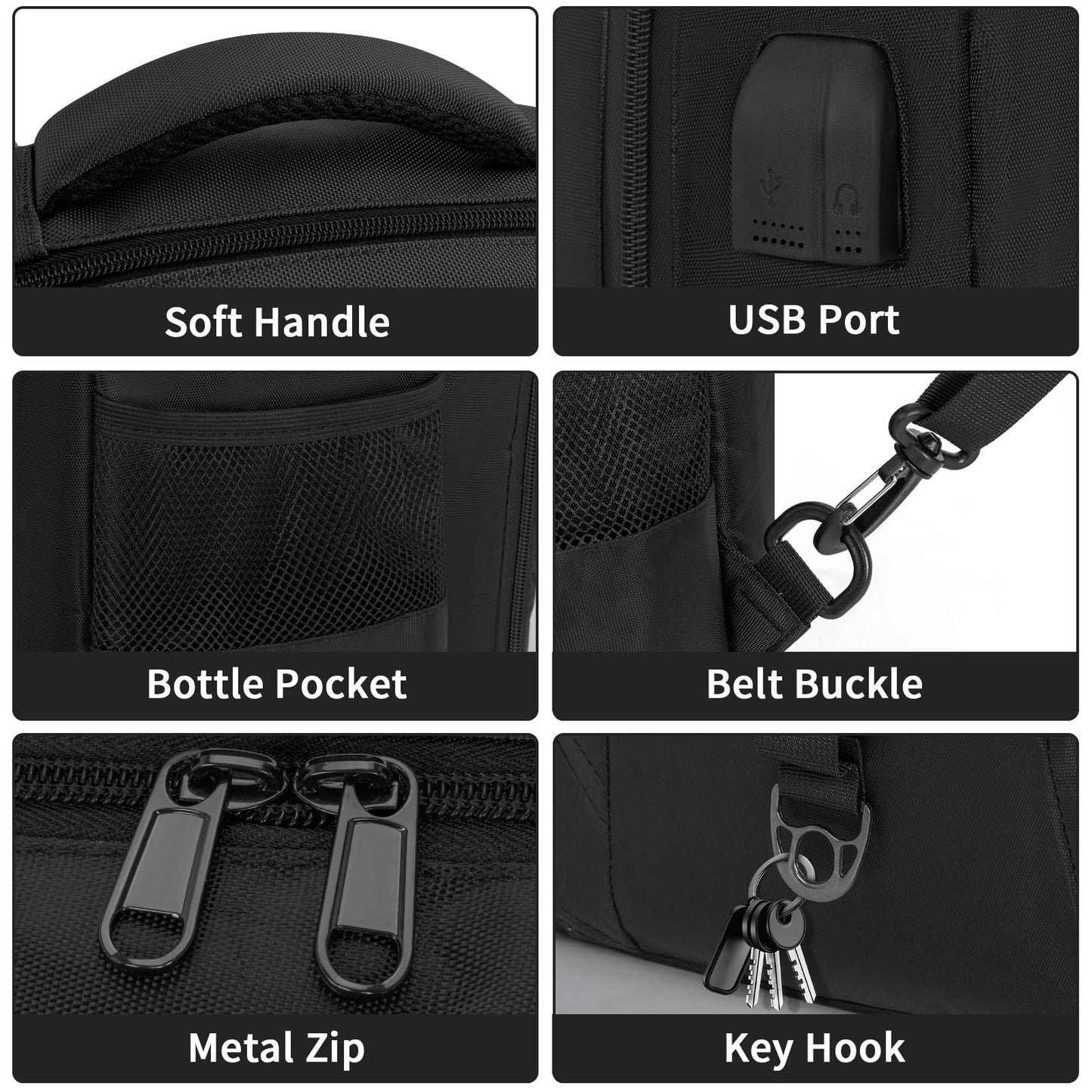 TORIBIO Barber Supplies Bag Backpack for Clippers and Supplies,Portable Barber Clipper Bags for Men,Large Hairstylist Travel Bag for Tools
