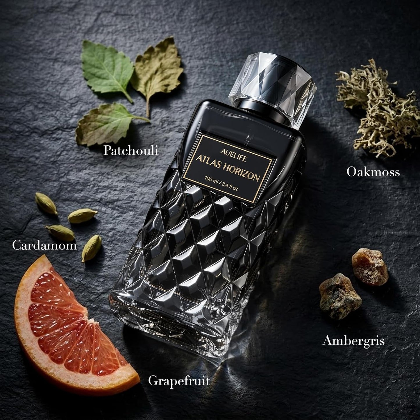 Auelife Cologne for Men - Alcohol-Free Woody Spicy Fragrance | 100ml Daily Wear Perfume, Ideal Father's Day Gift