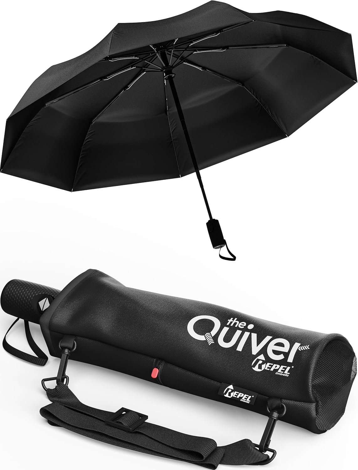 Windproof Travel Umbrella - Compact Auto Folding Design | Withstands 100MPH Winds, Durable & Lightweight for Men & Women