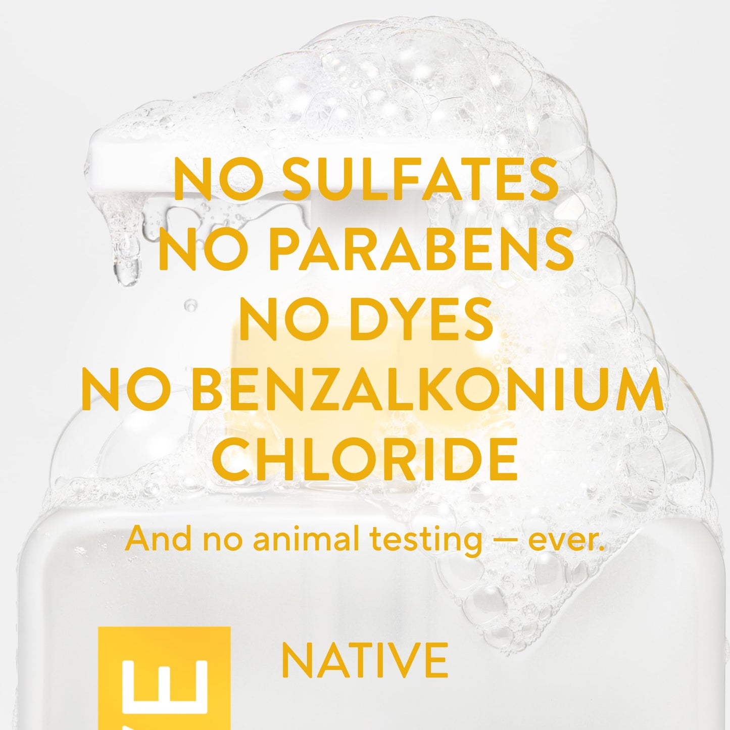 Native Liquid Hand Soap, Sparkling Lemon & Tangerine Scent, Non-Drying Formula for Soft, Smooth Hands, Made with Plant-Based Cleansers, Sulfate & Paraben Free, 13 oz Bottle