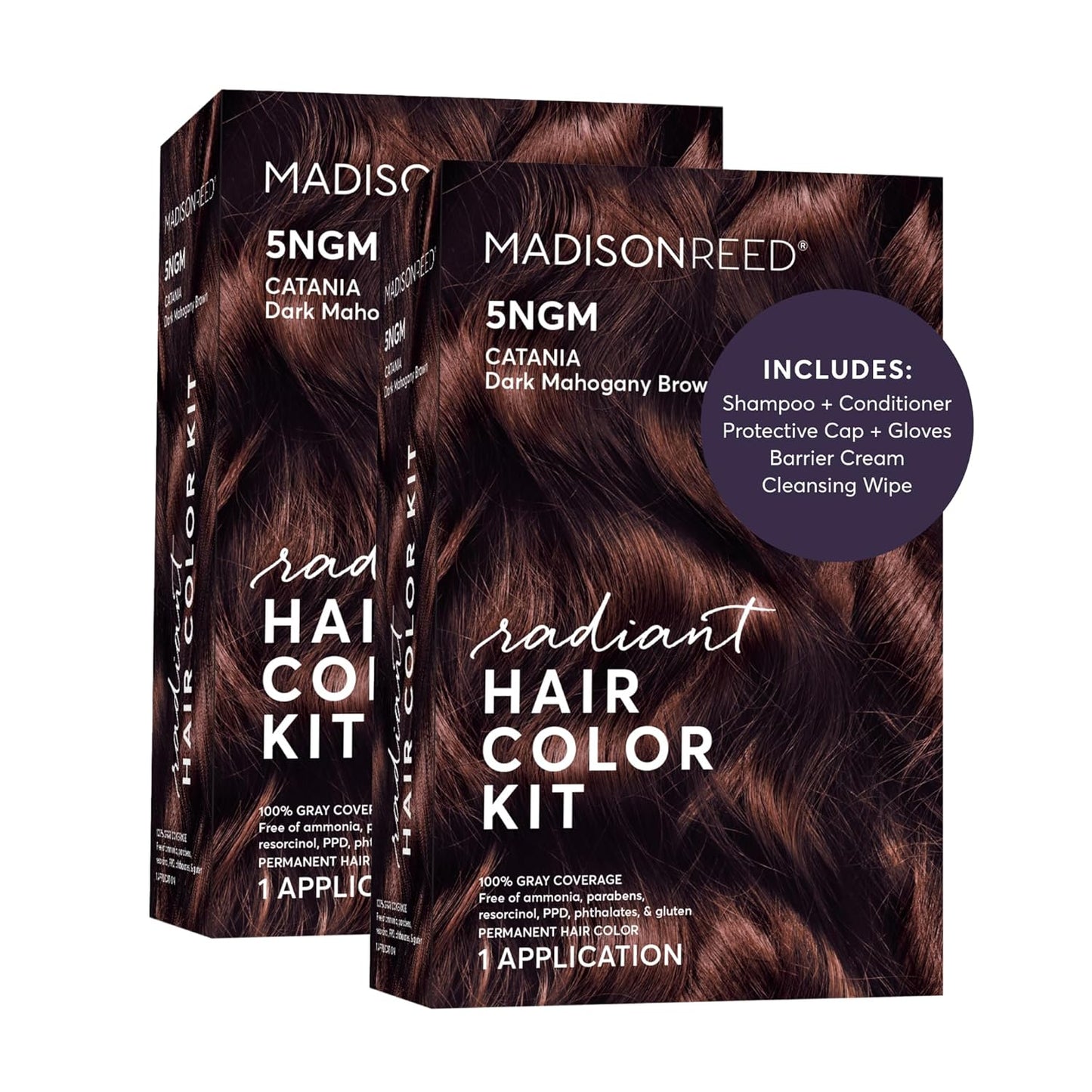 Madison Reed Radiant Hair Color Kit - 5RV Dark Garnet Red | Vivid Permanent Dye for Bold Color & Maximum Shine