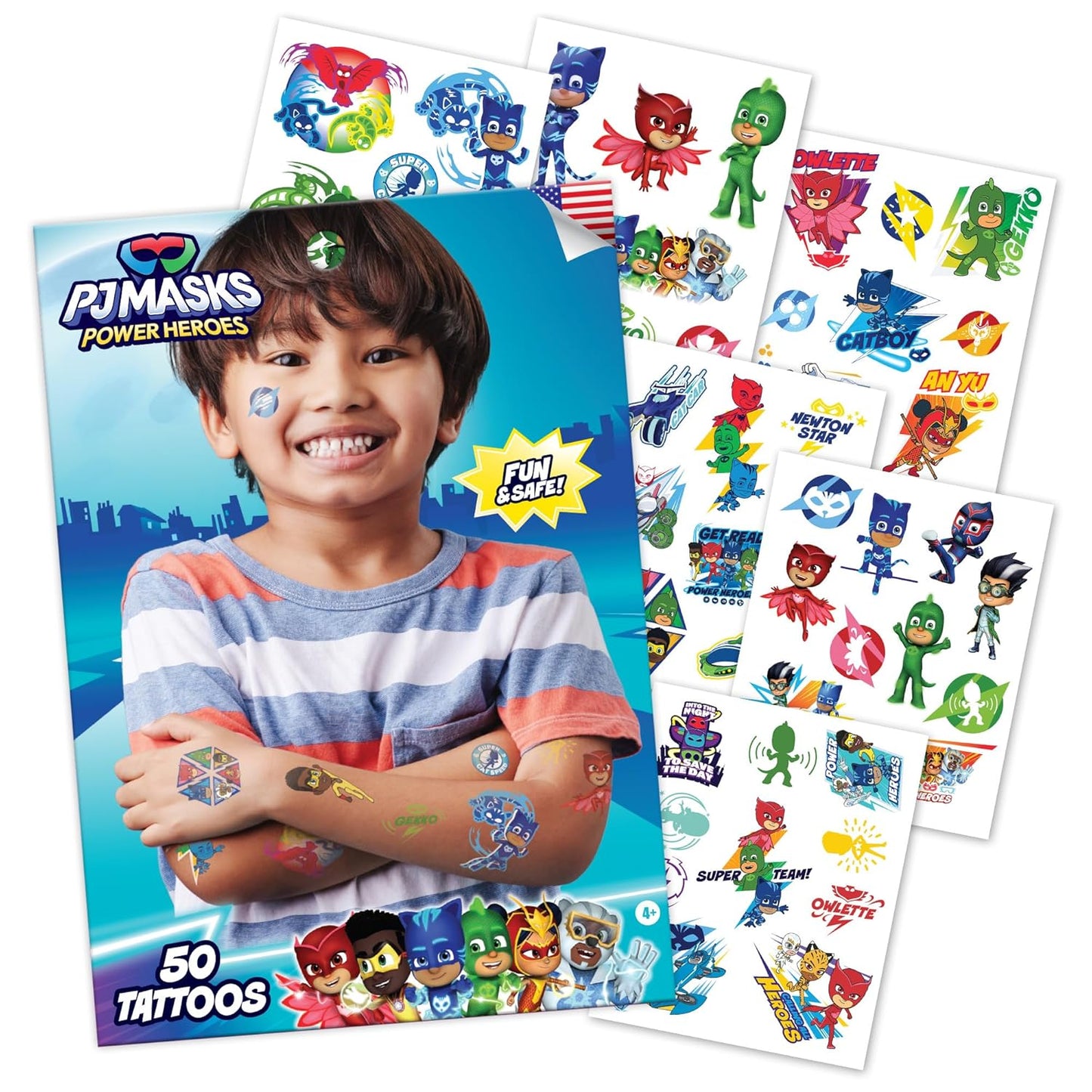 Transformers Temporary Tattoos for Kids - Safe Ink Birthday Party Favors | 50 Pack Set
