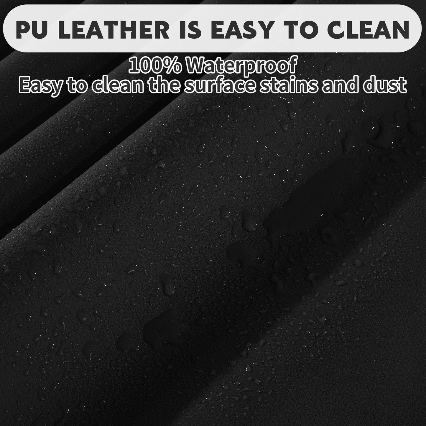 BALAPET Lash Bed Sheets Non-Sticky Sugaring and Waxing Pad Wipeable and Waterproof PU Leather Massage Table Cover Suitable for Grafting Eyelash Beds Massage Tables,SPA,Beauty(Black)