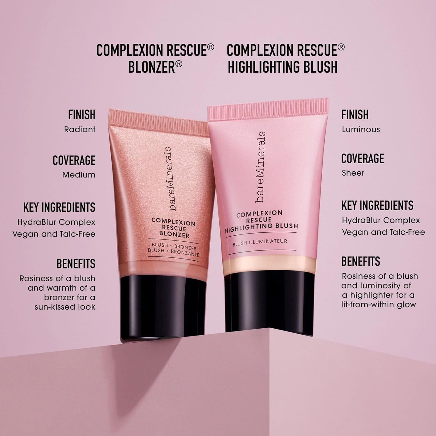 bareMinerals Complexion Rescue Liquid Blonzer - Blush & Bronzer Hybrid for Sun-Kissed Glow | Buildable Gel-Cream Formula