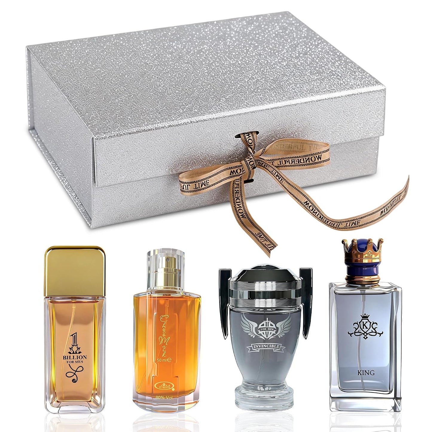 Men's Cologne Gift Set - Luxury Fragrance Collection in Premium Box | Perfect Valentine's Day Gift - 4 x 3.4 FL oz