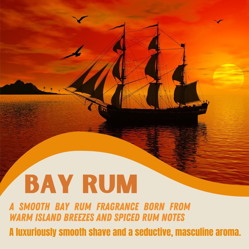 GENTS Bay Rum Shave Soap for Men – 97% Natural with Shea Butter, Coconut & Avocado Oil – Rich Lather Wet Shaving Soap, Travel Kit