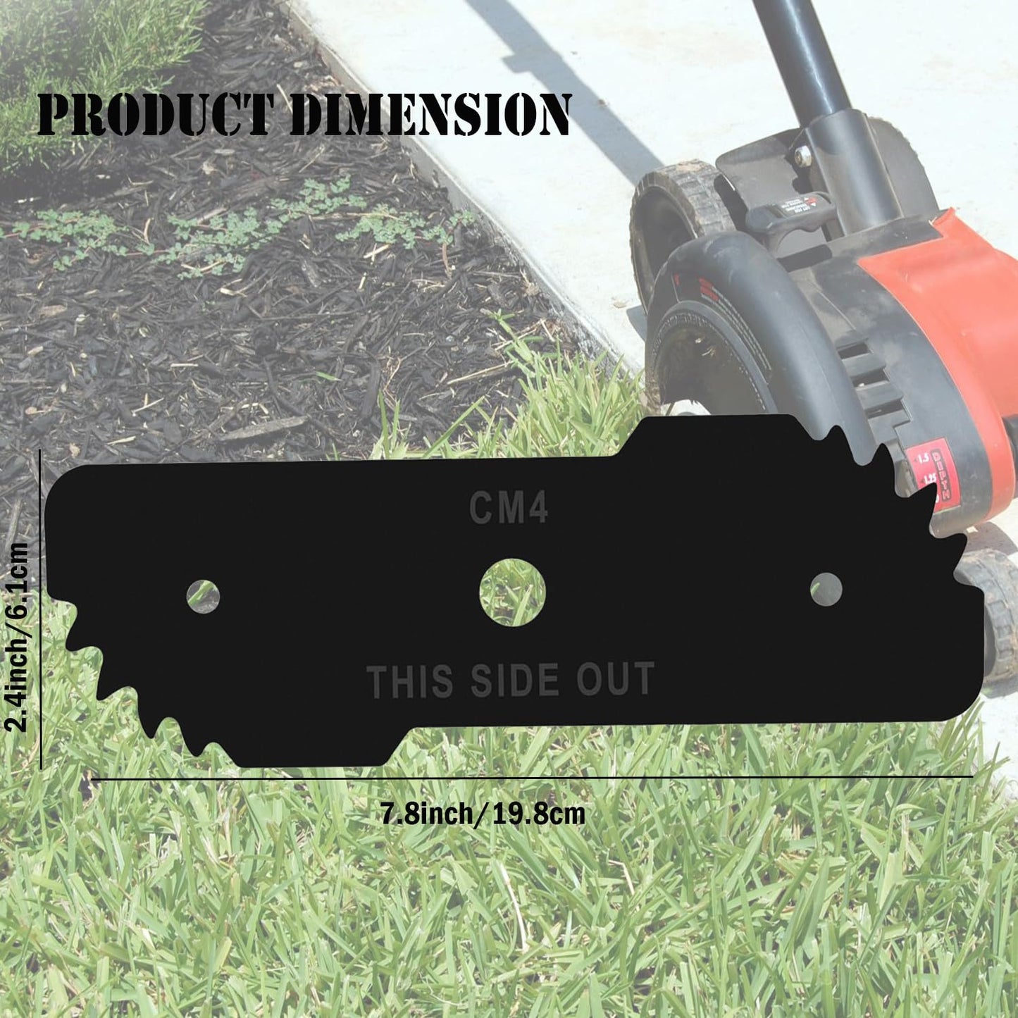 Adozsb 243801-02 Edger Blade Compatible with Black & Decker LE750, LE710, LE760 Lawn Edger Craftsman Model CMEED400 243801-00, 243797-00, 40-519 EH1000 Type 5 12 AMP Edge Hog Edger (Pack of 3)