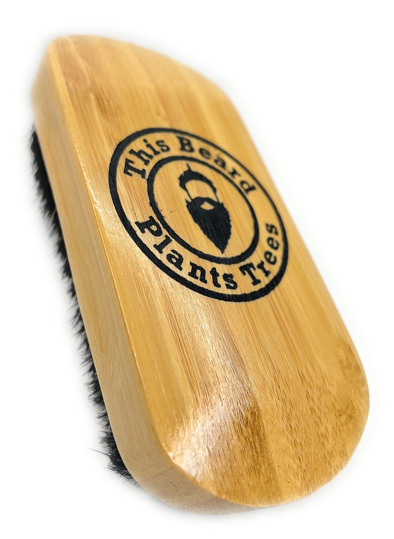 Big Boar Bristle Beard Brush from Green Beard Grmng - Boar Bristle & Bamboo