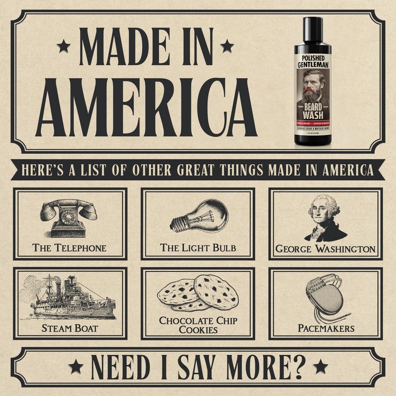 Refreshing Beard Shampoo and Face Wash with Peppermint Tea Tree and Argan Oil - for Thicker and Softer Beard (4oz)