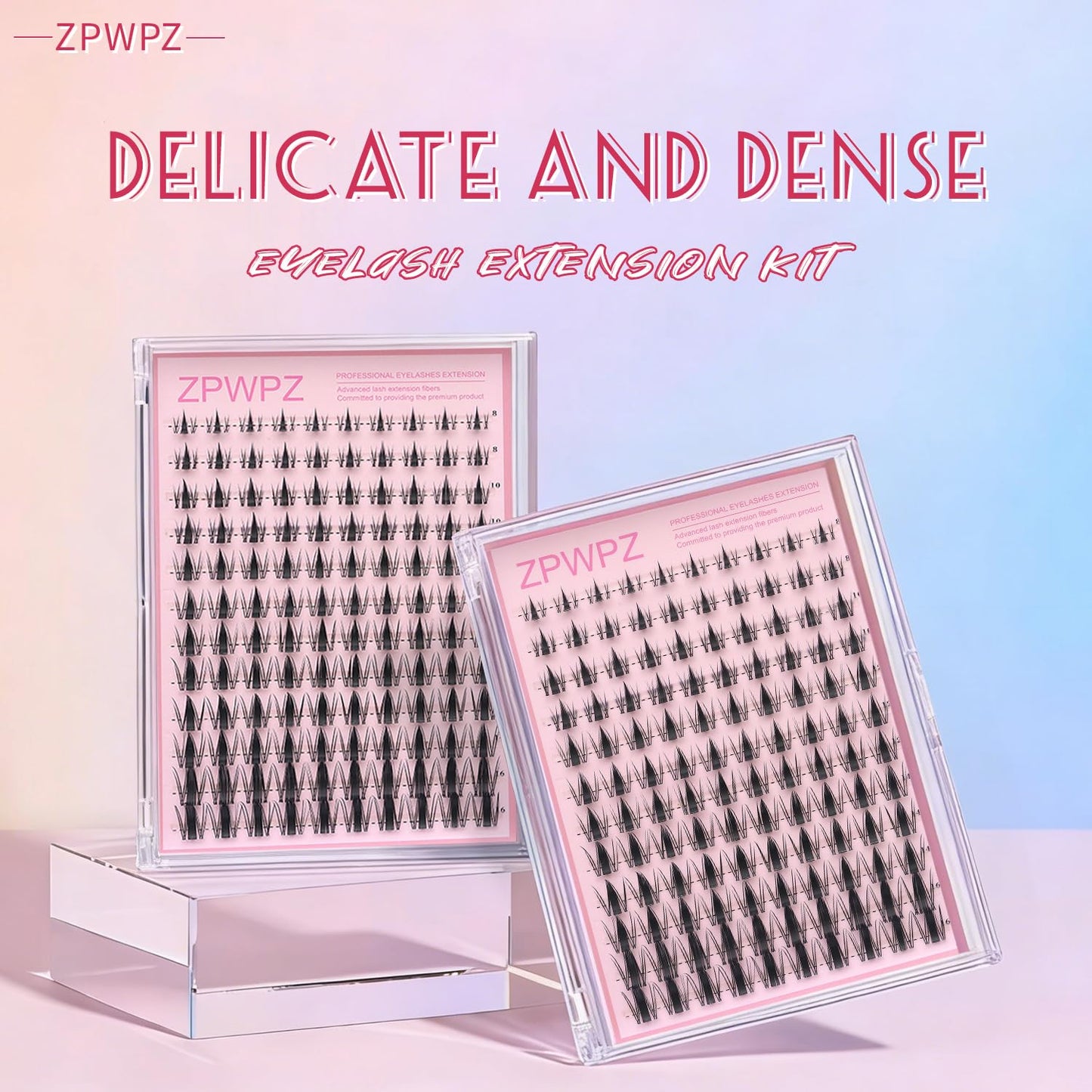 Manga Lash Clusters Kit - Spiky Eyelash Extensions with Bond & Seal | 120 Pcs Aesthetic Set
