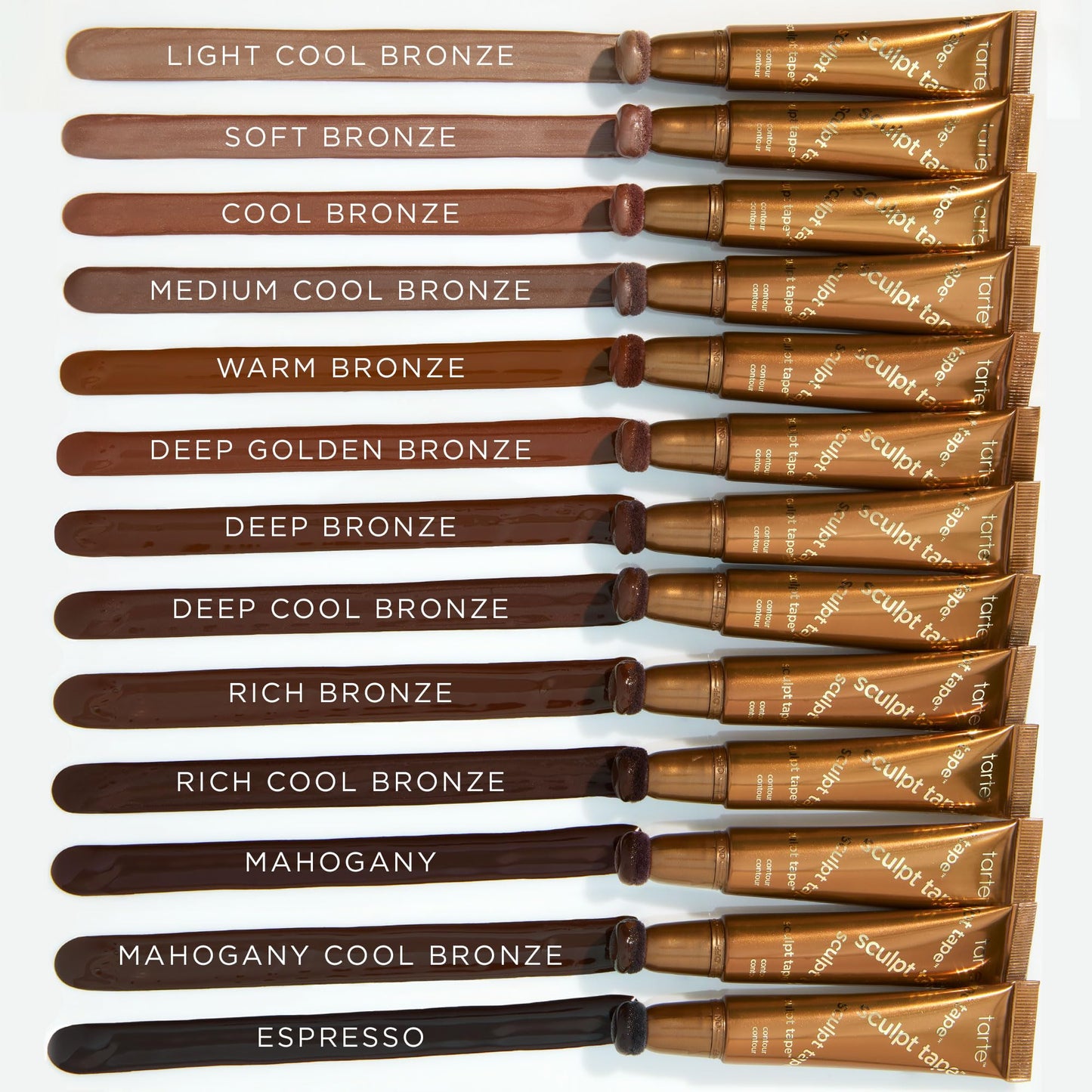 tarte sculpt tape contour – Lightweight Cream Bronzer with Shea Butter for Blendable, Buildable Contour & Natural Looking Sculpted Glow, Vegan & Cruelty-Free, full size, cool bronze
