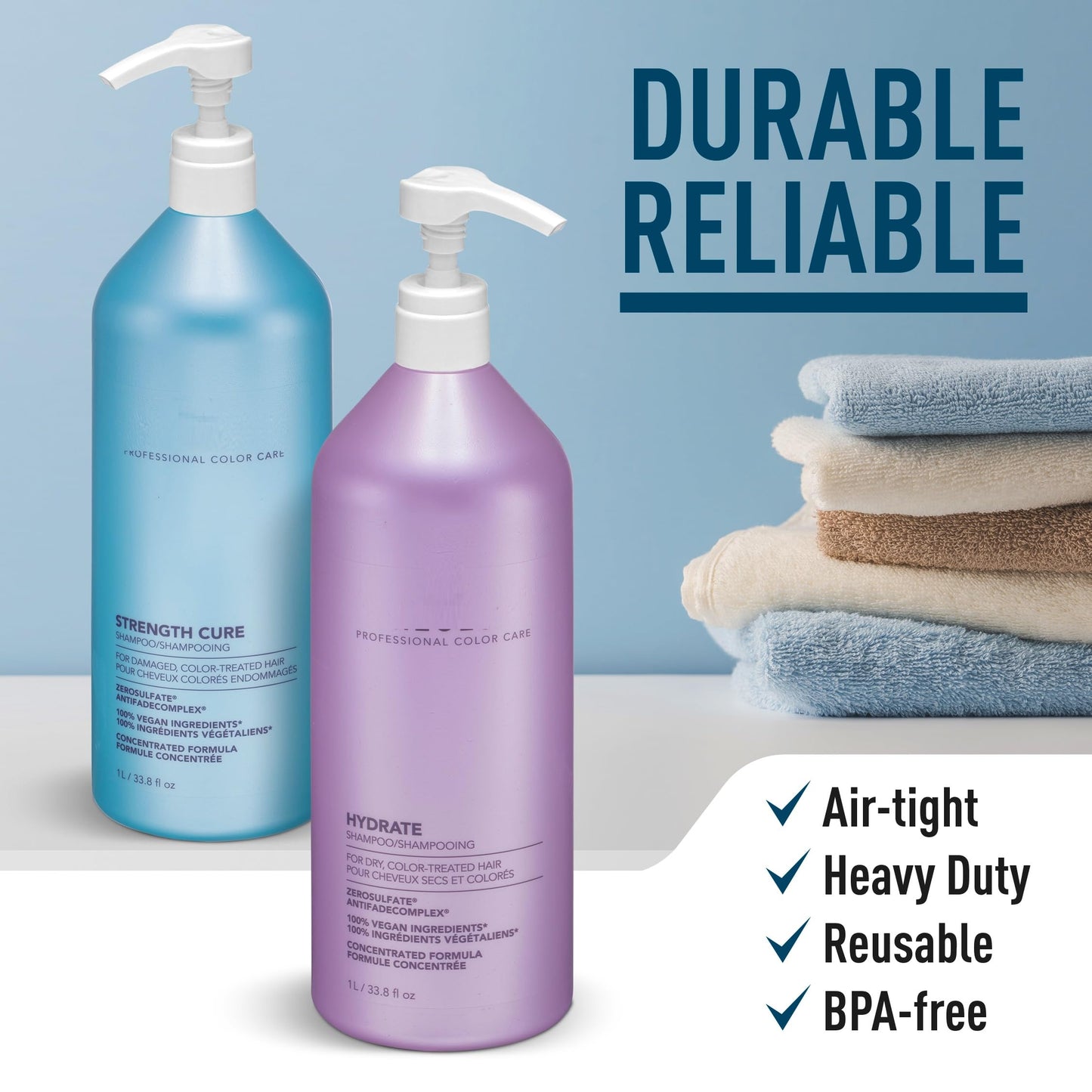 Pump Dispenser for Pureology Shampoo and Conditioner 33.8 oz Bottles [Package Includes 1 Pump]