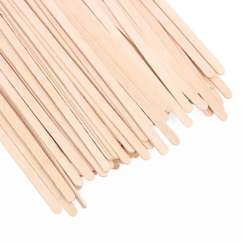 ANTETOK Wooden Coffee Stirrers - Coffee Stir Sticks 7.5 Inch,100pcs Disposable Birch Wood Coffee/Beverage Stirrers,Swizzle Drink Sticks,Coffee Bar Accessories