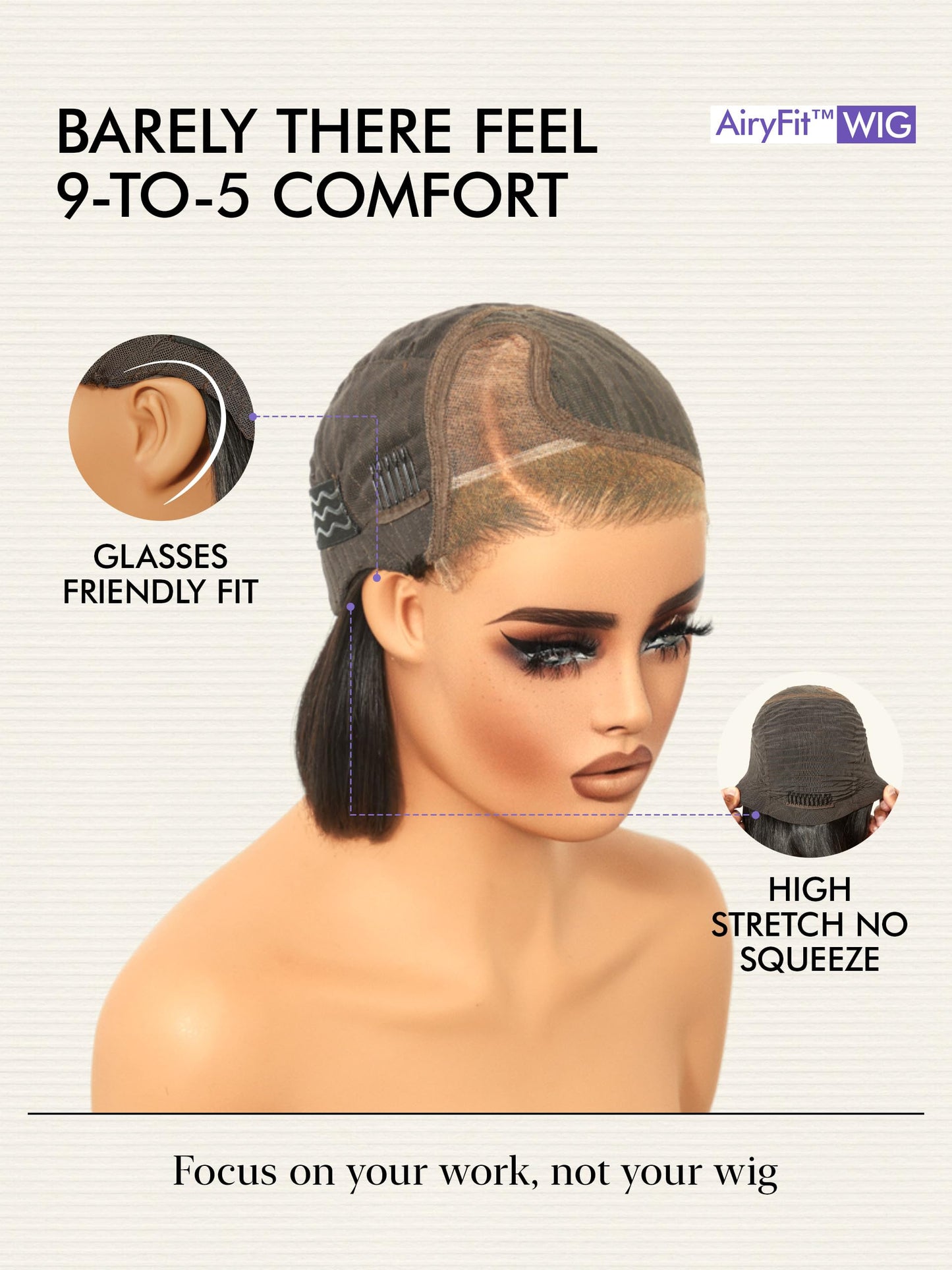 LUVME HAIR Bob Wig 100% Human Hair Wigs Glueless Lace Front 200% Density 14 Inches Bob, Pre Cut Plucked Lace Short Wig Ready To Go Natural Color Straight Bleached Knots Side Part Black Wigs