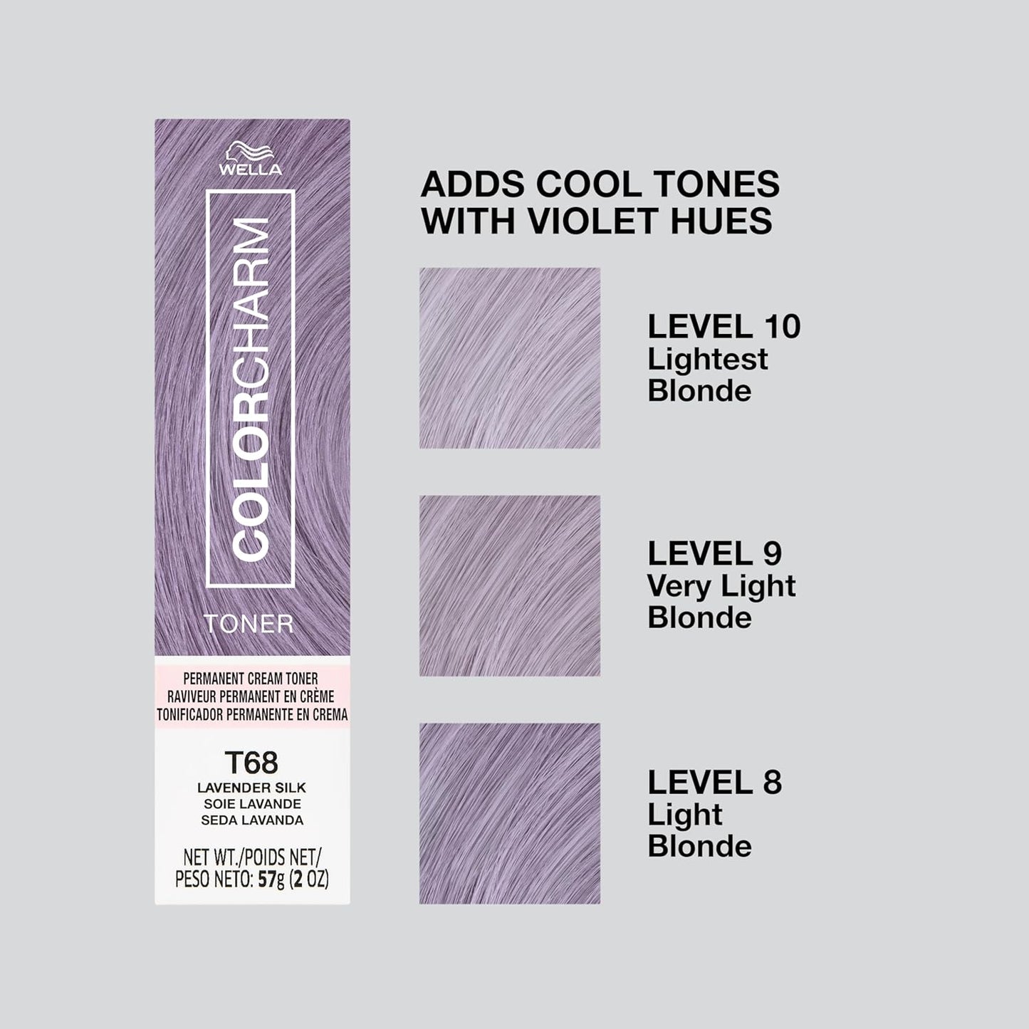 COLORCHARM Permanent Crème Hair Toner - Vegan, Paraben-Free & Gluten-Free | 2 oz