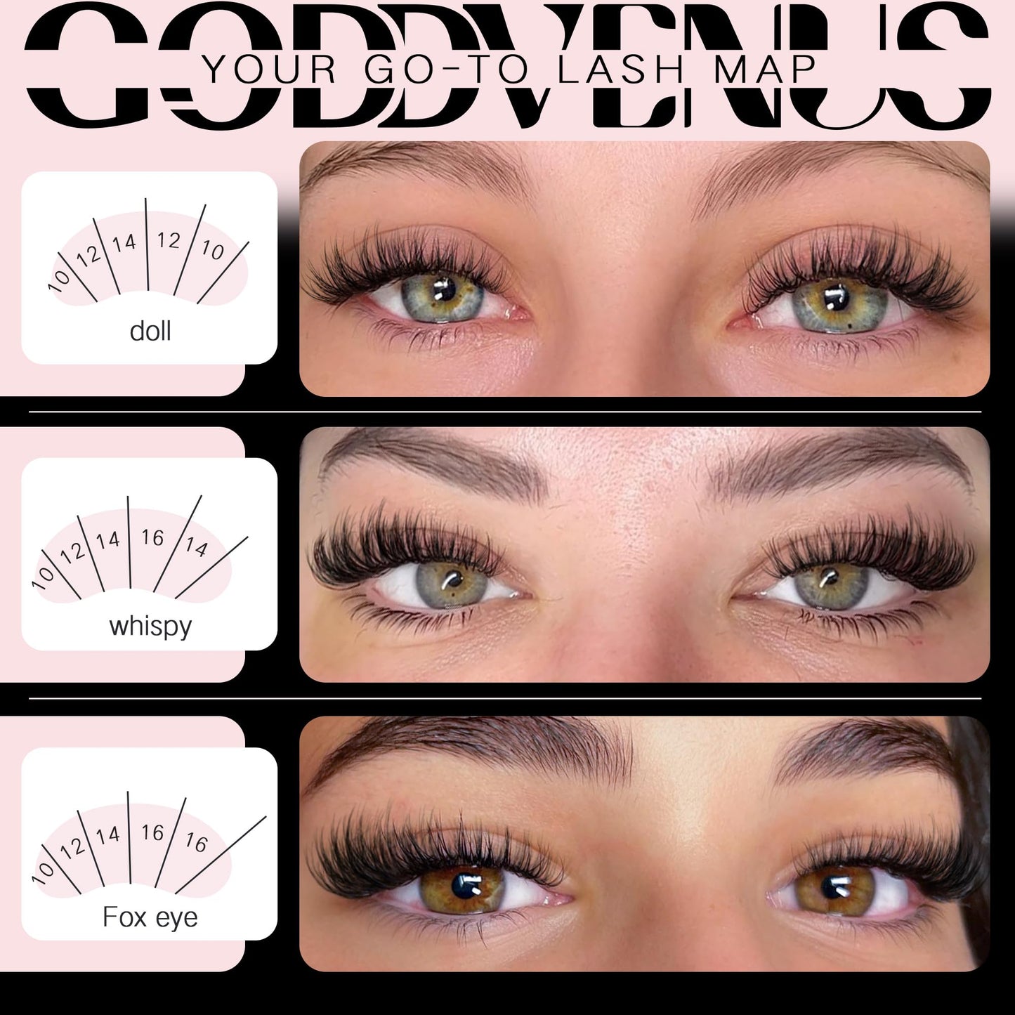 Goddvenus Natural Lash Clusters Wispy Cluster Eyelash Extensions, Fluffy DIY Lash Extension Natural Look False Eyelashes, D Curl Individual Lashes (D Curl 162pcs)