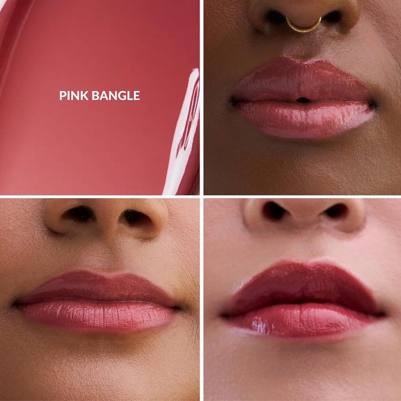 Hydrating Glossy Fruit Lip Stain - 2-in-1 Gloss & Long-Lasting Tint | Lightweight Pink Bangle