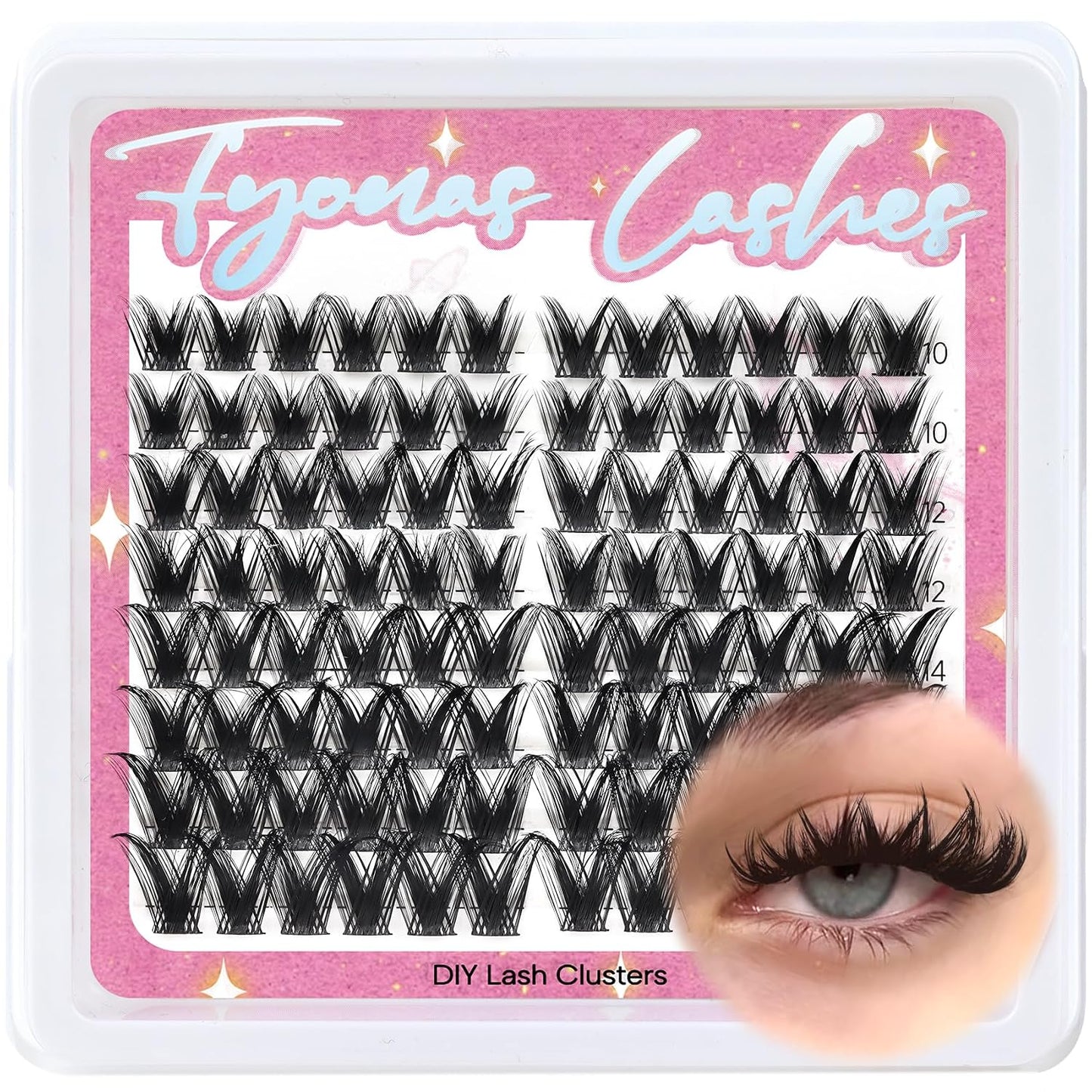 Manga Eyelash Clusters - Spiky Individual Lashes for Volume & Cosplay | 80Pcs C Curl
