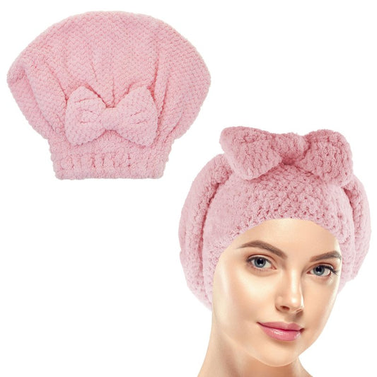 EXPRESSIONS Quick Dry Hair Bonnet – Ultra Absorbent Microfiber Drying Cap for All Hair Types | Soft & Lightweight Towel Bonnet for Fast Drying & Frizz Control | Healthy Care for Women