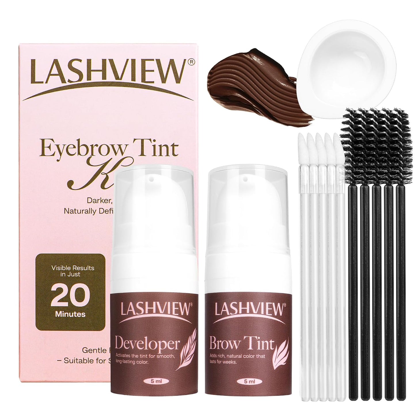 Lashview Lash Lift Kit - Professional Semi-Permanent Eyelash Curling Set | 5 Applications