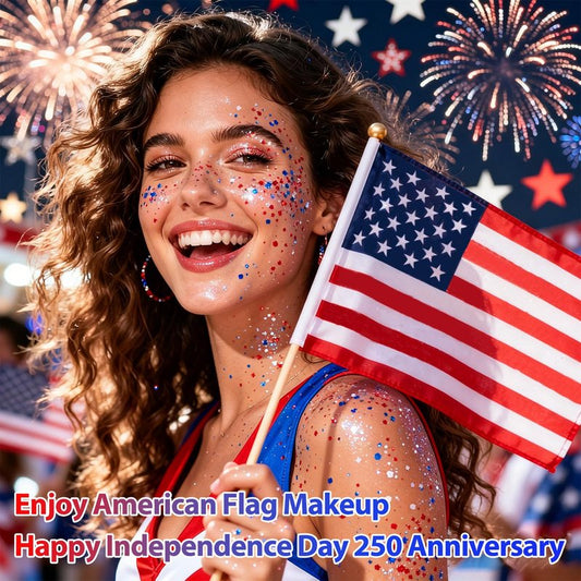 Boko 50ML Body Glitter Gel, Red White Blue 4th of July Chunky Glitter for Face Hair Body Makeup, Patriotic Glitter for USA Independence Day Memorial Day Veterans Day Flag Party Rave Accessories