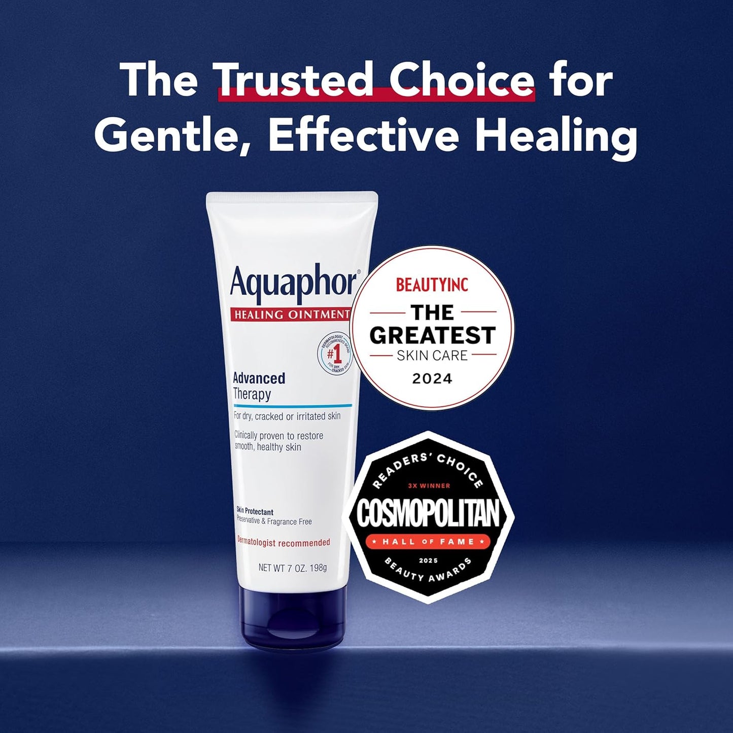 Aquaphor Healing Ointment - Advanced Therapy Skin Protectant for Dry Skin | 7 Oz Tube