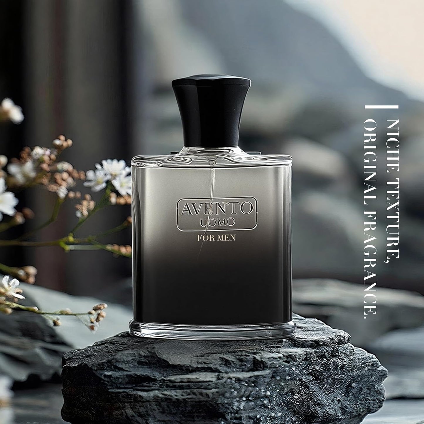 AFLUXE AVENTO UOMO Cologne for Men - Long-Lasting Woody Fresh Scent | 100ml Eau de Toilette Gift Set