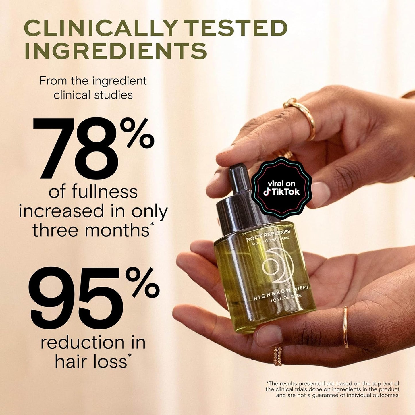 Active Growth Hair Serum - Redensyl DHT Blockers & Scalp Support | 40mL Lightweight Formula for Thicker, Fuller Hair