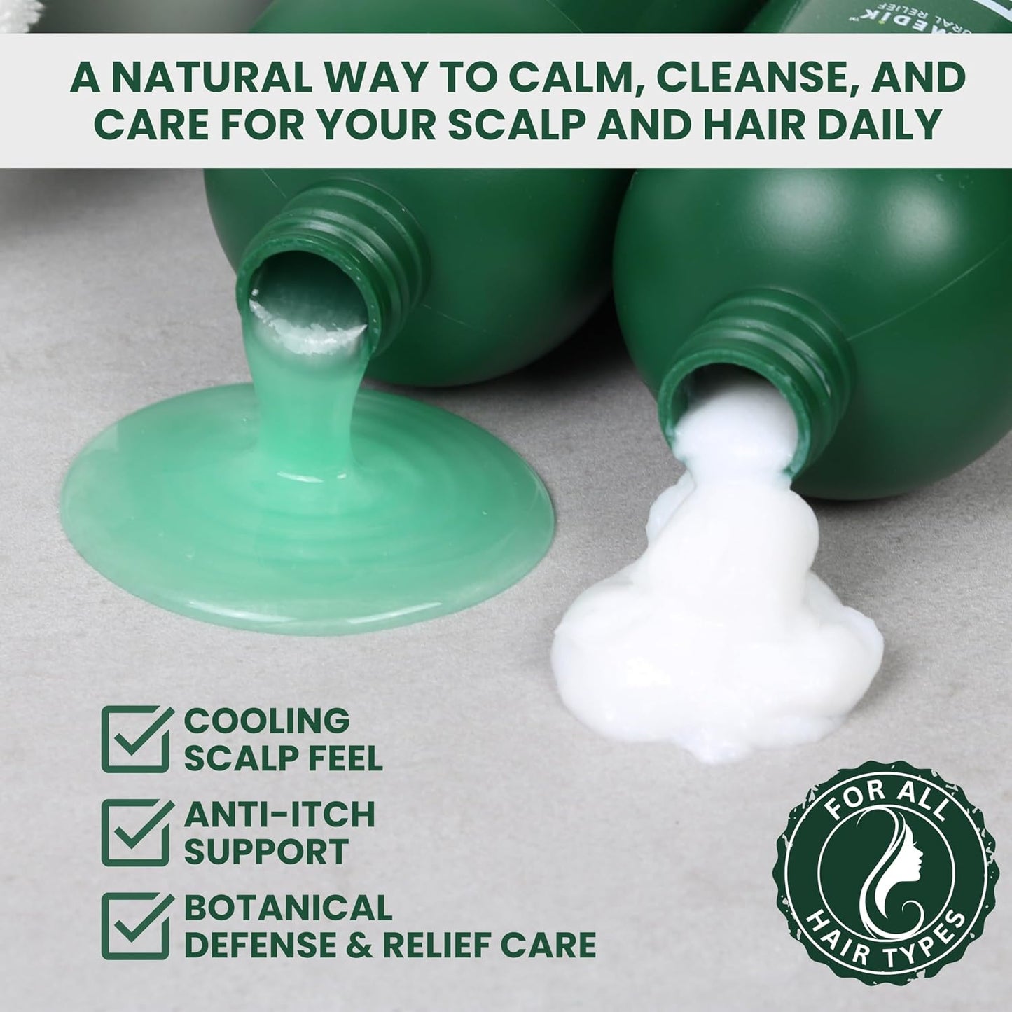 Tea Tree Lavender Shampoo & Conditioner Set - Soothes Dry, Itchy Scalp | 16 fl oz Each