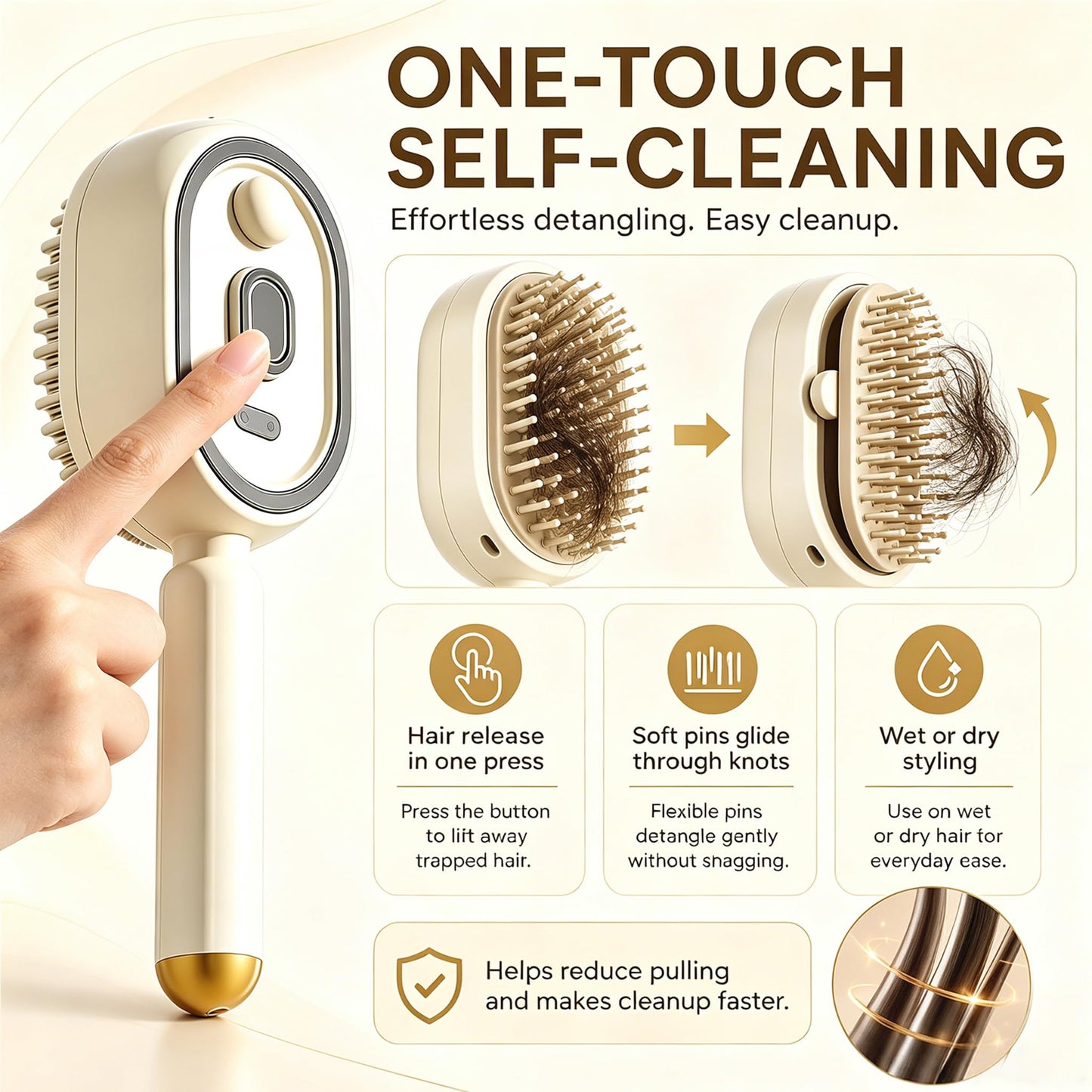 Electric Spray Massage Hair Brush 2026 Upgrade Air Cushion Brush Rechargeable Steam Hair Straightener for Anti Static Reduce Frizz Nourishes Hairs for Home Spa Grooming Styling (Purple)