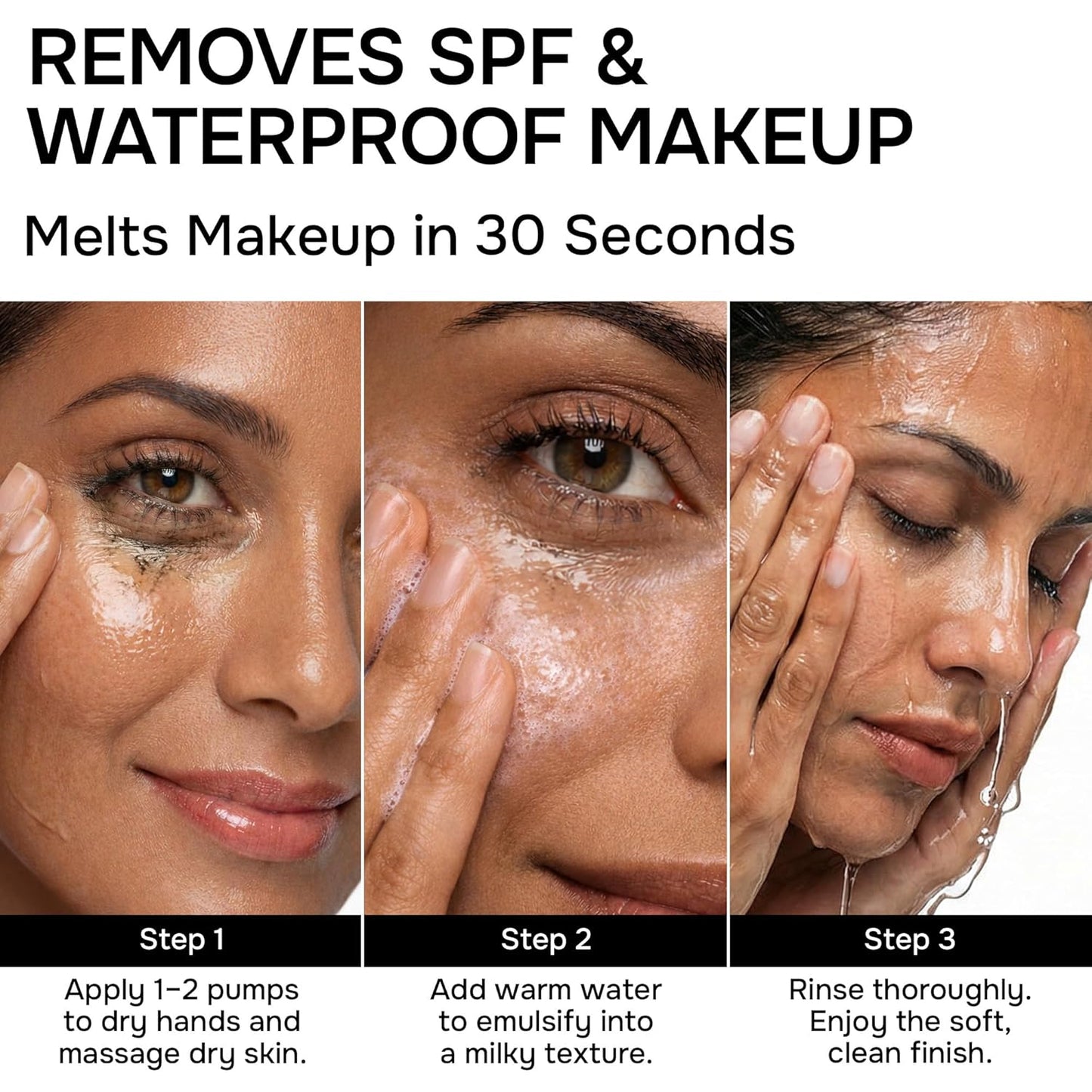 Deep Cleansing Oil for Face - Hydrating Makeup Remover with Collagen & Centella | 6.76 fl oz