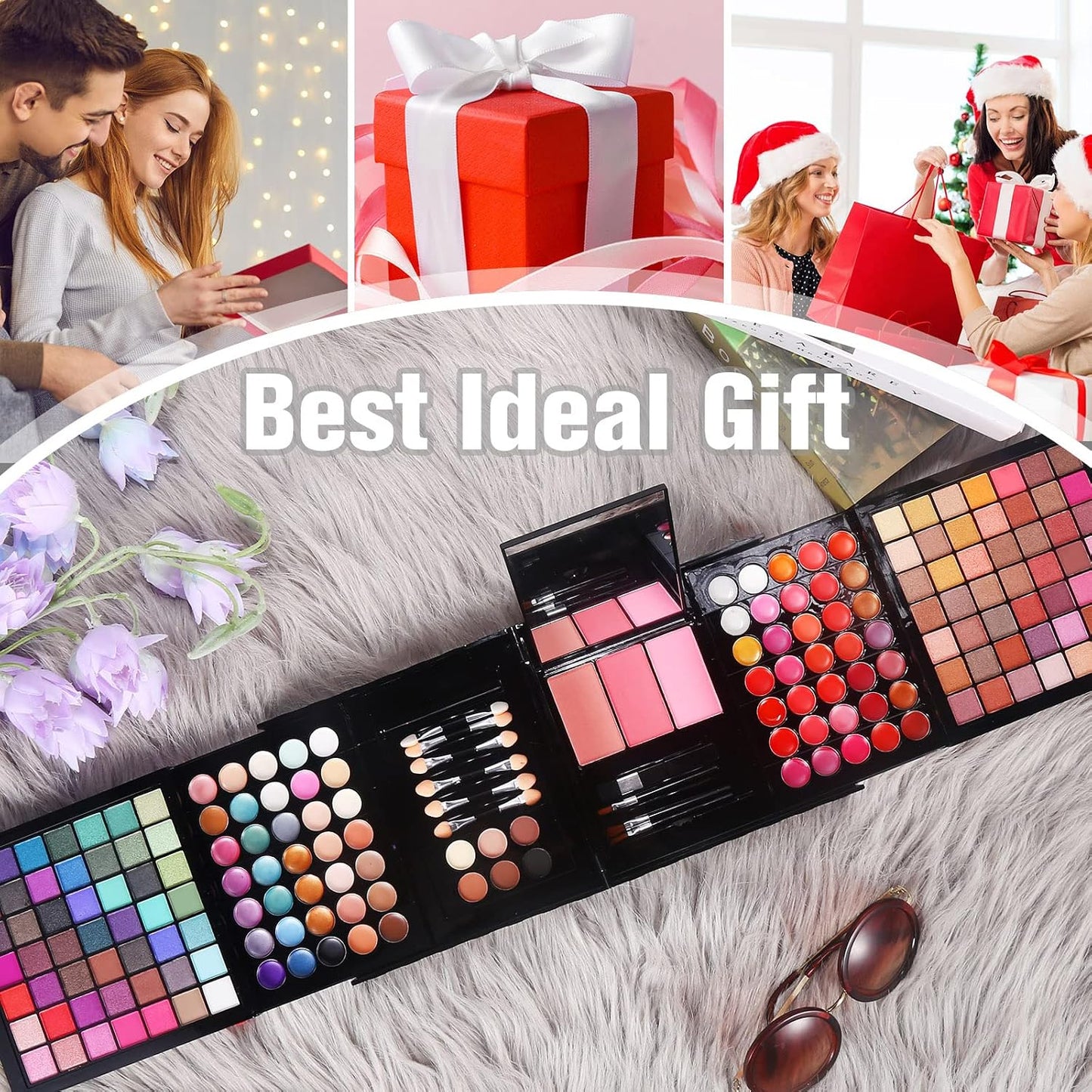 Professional Makeup Kit for Women | 177 Colors All-in-One Palette with Mirror, Brushes & Accessories