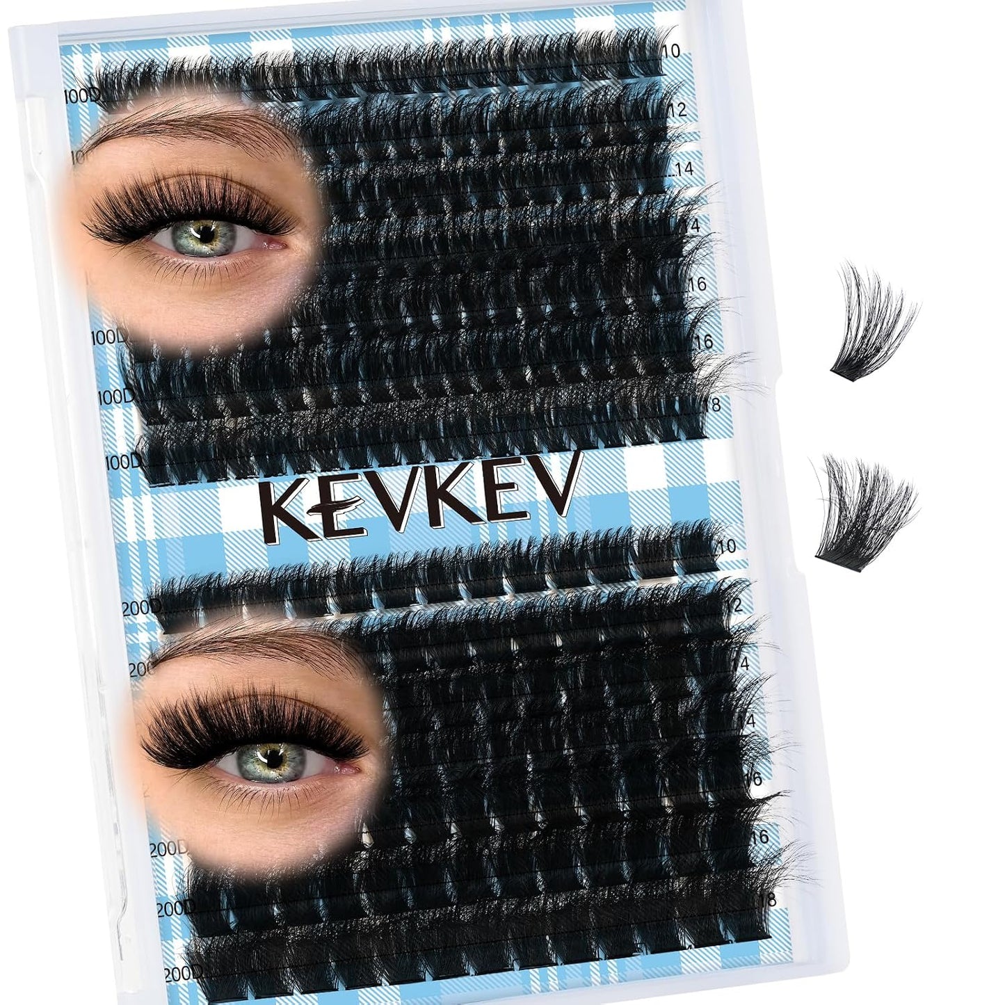 Lash Extension Kit - 280 Pcs Individual Lashes with Bond & Seal | 40D/50D, 9-16mm Clusters