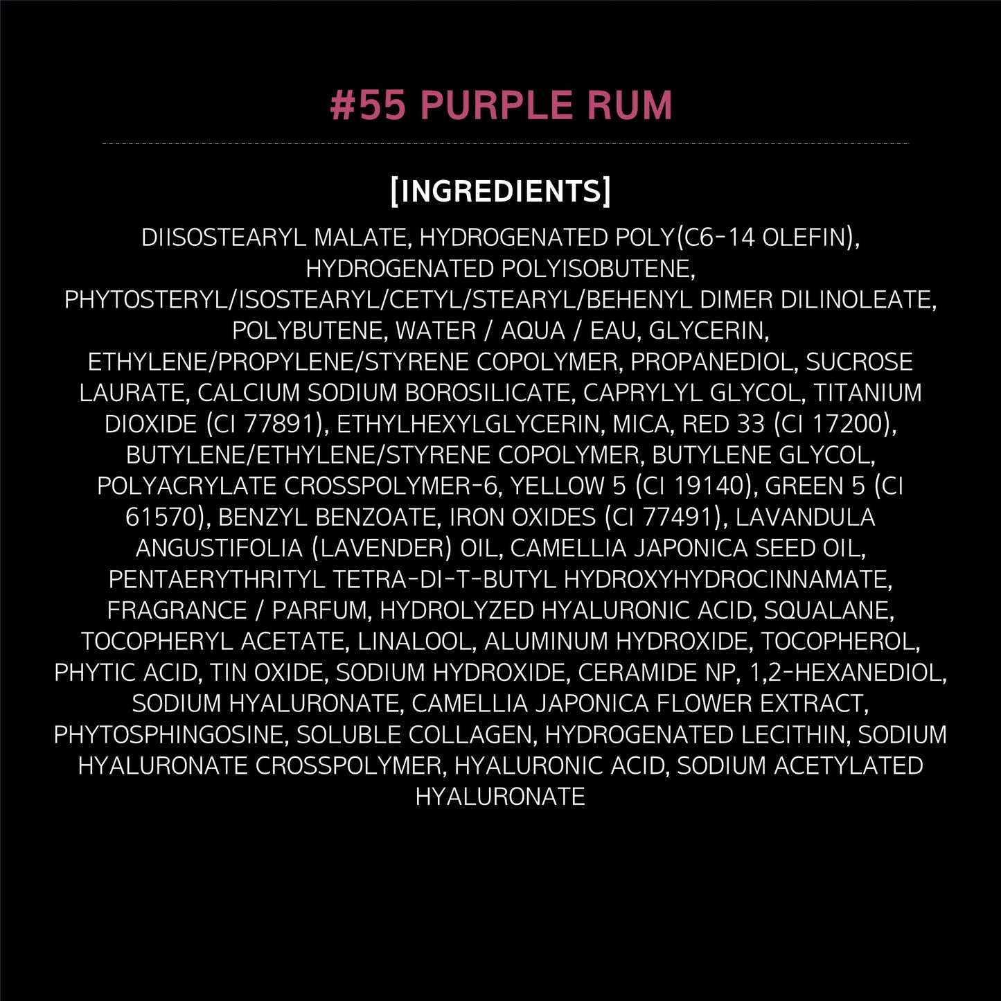 HERA Sensual Tinted Shine Lip Serum #55 PURPLE RUM | Weightless Sleek Shine, Transfer-Resistant Color, 12-Hour Soft Lip Stain Oil, Double Hydration wih Hyaluronic Acid, High-Gloss Finish, 0.30 oz.