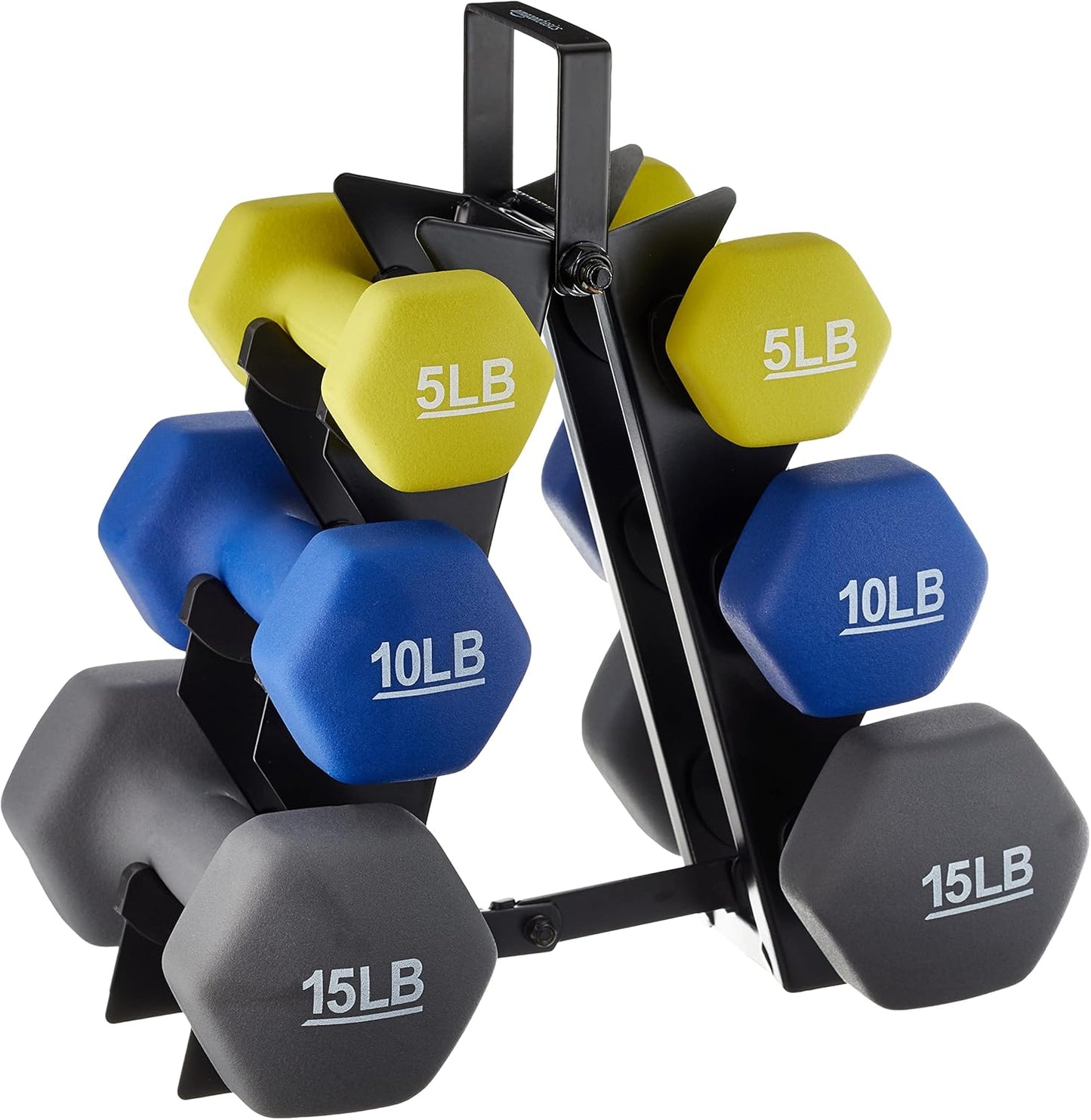 Neoprene Dumbbell Hand Weights for Exercise & Muscle Toning - Adjustable Sizes Available